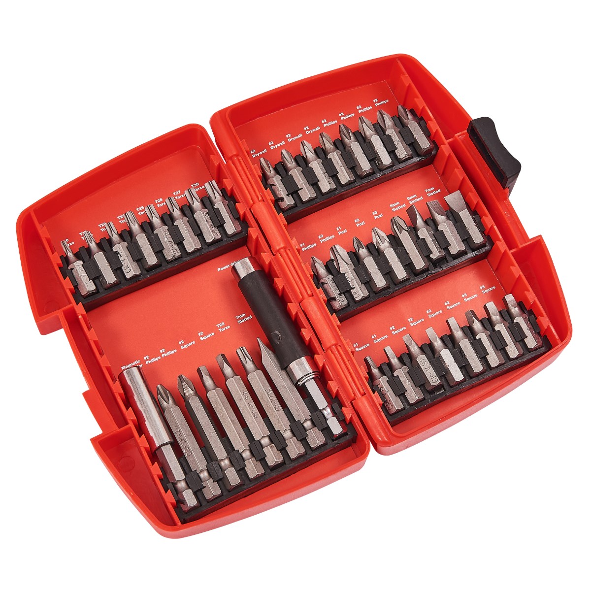 Versatile and Durable 40 Piece Screwdriver Bit Set – Built Tough