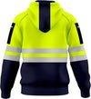 Mens Hi Vis Work Wear Pullover Hoodie Safety Sweatshirt