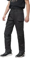 Black Cargo Holster Work Trouser with Knee Pads Pocket