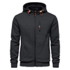 Dark Grey Work Zip Hoodie