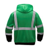 Green Hi-Vis Thermal Fleece Hoodie