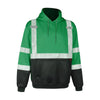 Green Hi-Vis Thermal Fleece Hoodie