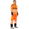 Hi Vis Orange Polyester Reflective Rainsuit