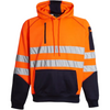 Hi Vis Visibility Hoodie Sweatshirt with Zip Pockets