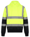 Hi Viz Vis Hoodie Pullover Two Tone Hooded Sweatshirt