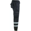 Hi Vis Black Jogging Bottoms