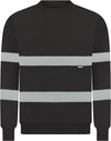 High Visibility Reflective Tape Sweatshirt - Black