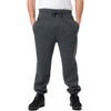 Grey Mens Elasticated Plain Fleece Jogging Bottoms
