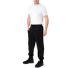 Mens Elasticated Plain Fleece Jogging Bottoms- Black