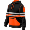 Mens Hi Vis Work Wear Pullover Hoodie Safety Reflective Sweatshirt