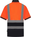 Orange and Navy Hi Vis Polo Shirt