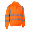 Orange - Taped Hi Vis Fleece 1/4 Zip Pullover